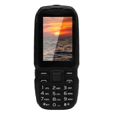 Generic 2G Cell Phone for Seniors, Dual SIM Mobile Phone for Elderly, Old Phone with 2.6in HD Screen, 3000mAh Battery, Large Buttons, 0.13MP Camera, LED Flashlight & Side Key (Black)