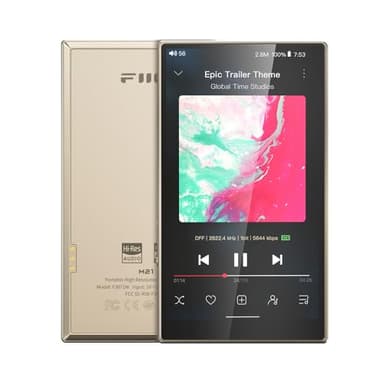 FiiO M21 Android 13 Portable Music Player MP3 Snapdragon 680 4* CS43198 DAC Chips Hi-Res Audio DSD Bluetooth LDAC (Titanium Gold)