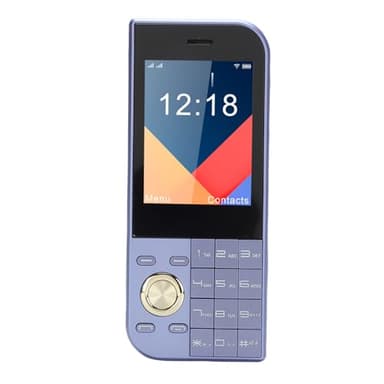 Generic 2G Cell Phone for Seniors, Mobile Phone for Elderly, Old Phone with 2.8in HD Screen, Triple SIM Card Slots, 3800mAh Battery, Big Buttons, Camera, FM Radio, LED Flashlight (Blue)