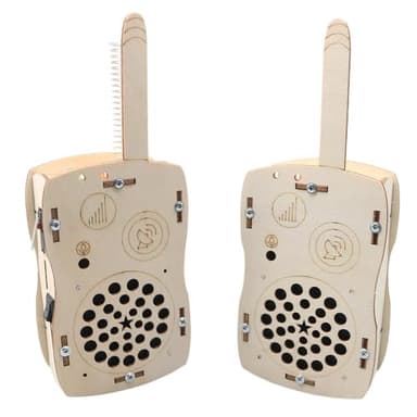 STEM Toys Science Kits for Kids Age 6+ Build Your Own Walkie Talkie Kit Toys for 6+ Year Old Boys Girls Kids Teens DIY Electronic Circuits Projects Wooden 3D Puzzles Boys Toys