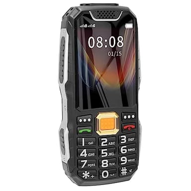 Large Buttons Unlocked Mobile Phone, SOS Emergency Assistance, Stereo Sound Quality, Dual SIM Card, Senior Mobile Phone with Drop Resistant Design, High-Definition Display (European