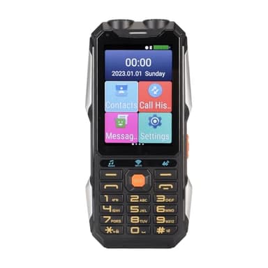 Rugged Mobile Phone for Seniors 4G, 4 Inch Touch Screen, WiFi, Large Button, Battery 18000MAh, LED Flashlight, Loud Sound, Phone with Quick Dial,7.0, for