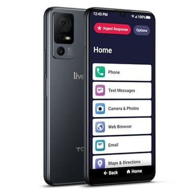 Lively Jitterbug Phones Smart4 Smartphone for Seniors - Cell Phone for Seniors - Must Be Activated Phone Plan - Not Compatible with Other Wireless Carriers