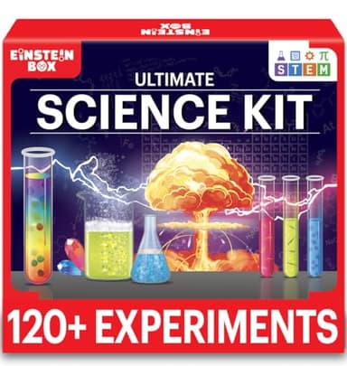 Einstein Box Science Experiment Kit For Kids Aged 6-8-12-14 |Gift for 6-7 Year Old Boys & Girls| Chemistry Kit Set For 6-14 Year Olds