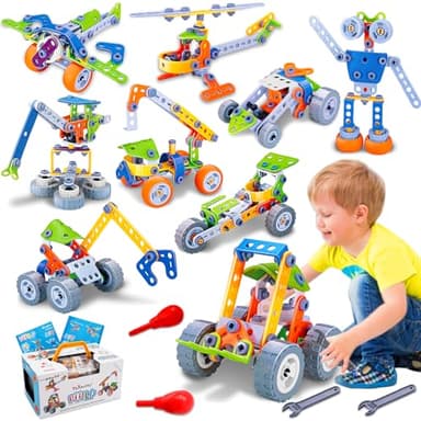 167PCS Building Kit STEM Toys for 5 6 7 8+ Year Old Boys Girls Educational Autism Sensory Toy Building Set Stem Projects for Kids Ages 3-5 4-8 8-12 Creative Learning Games Steam Activities Gifts