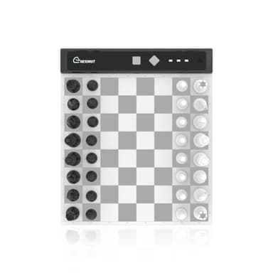 Chessnut Go Ultimate Portable Travel Electronic Chessboard with Full Piece Recognition and Strong Magnetic Adhesion - Perfect Desk or Travel Size (Grey)