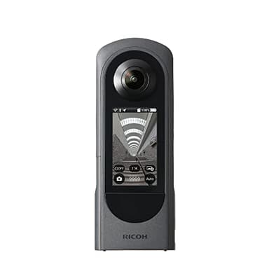 Ricoh Theta X 360° Camera - 11K High-Resolution (60 Megapixels), 5.7K Video, OLED Touch Screen, Built-in GPS, Interchangeable Battery, External Memory
