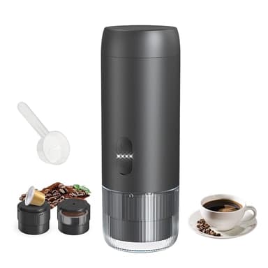 ZDFRBJGㅤㅤㅤㅤ Portable Coffee Maker Espresso Machine, Suitable for coffee powder, capsule coffee, convenient for RV camping, hiking, picnicking, office and home use