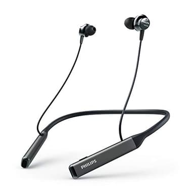 Philips Wireless Neckband Headphones PN505 with Active Noise Canceling, Voice Assistance, Up to 14hours Play time, Hi-Res Audio (TAPN505BK), Black