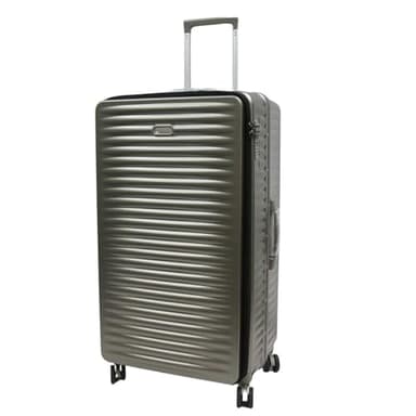 Rangy 32 inch Tall Trunk Polycarbonate Aluminium Frame with Anti-Theft Zipper Front Opening Luggage TSA Lock Suitcase (Champagne)