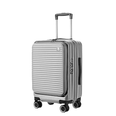SG Stock | Expandable Luggage/Expandable/TSA Lock Available/Front Open (Silver/20inch)